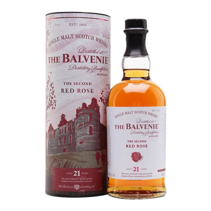 The Balvenie 21 Year Old 'The Second Red Rose' Single Malt Scotch Whisky - ForWhiskeyLovers.com