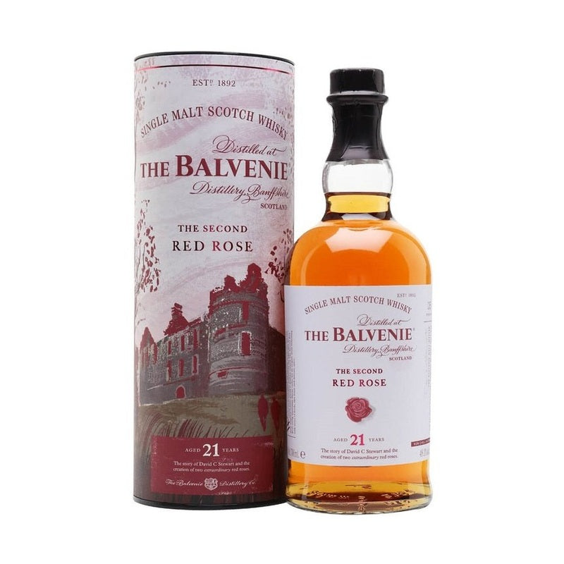 The Balvenie 21 Year Old 'The Second Red Rose' Single Malt Scotch Whisky - ForWhiskeyLovers.com