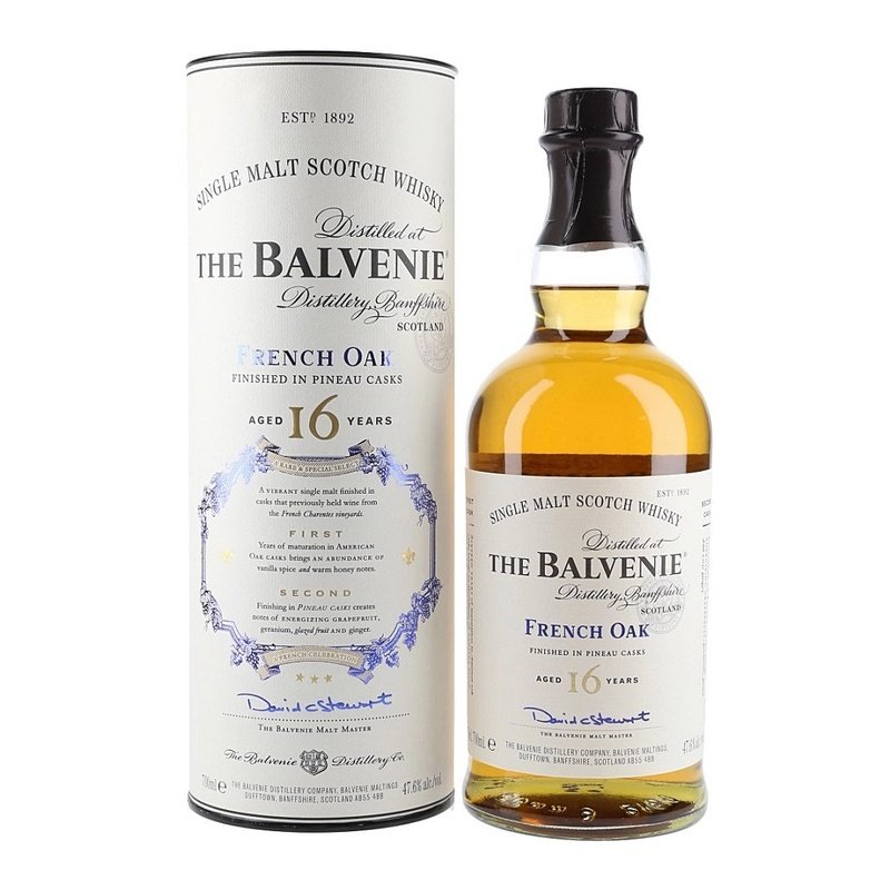 The Balvenie French Oak Pineau Cask Finish 16 Year Old Single Malt Scotch Whisky 750mL - ForWhiskeyLovers.com