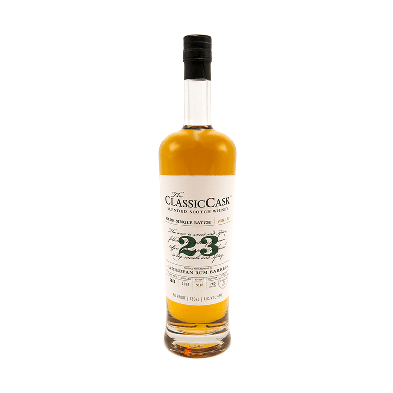The Classic Cask 23 Year Old Rare Single Batch Caribbean Rum Barrels Blended Scotch Whisky - ForWhiskeyLovers.com