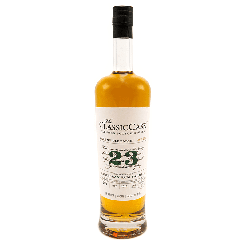The Classic Cask 23 Year Old Rare Single Batch Caribbean Rum Barrels Blended Scotch Whisky - ForWhiskeyLovers.com