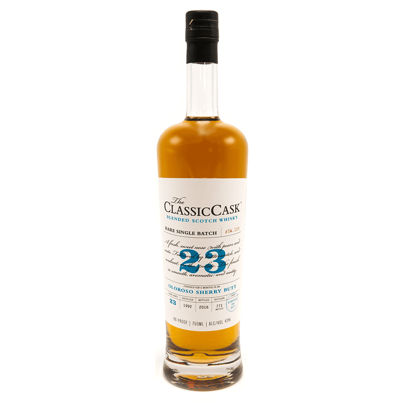 The Classic Cask 23 Year Old Rare Single Batch Oloroso Sherry Butt Blended Scotch Whisky - ForWhiskeyLovers.com