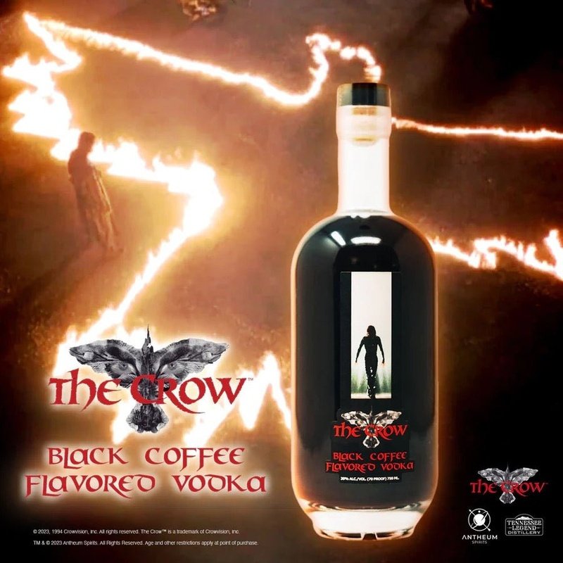The Crow Black Coffee Flavored Vodka - ForWhiskeyLovers.com
