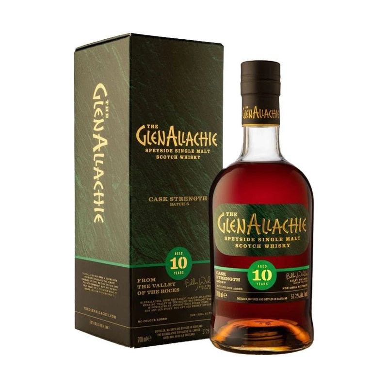 The GlenAllachie 10 Year Old Batch 8 Cask Strength Speyside Single Malt Scotch Whisky - ForWhiskeyLovers.com