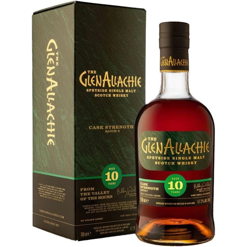 The GlenAllachie 10 Year Old Batch 8 Cask Strength Speyside Single Malt Scotch Whisky - ForWhiskeyLovers.com
