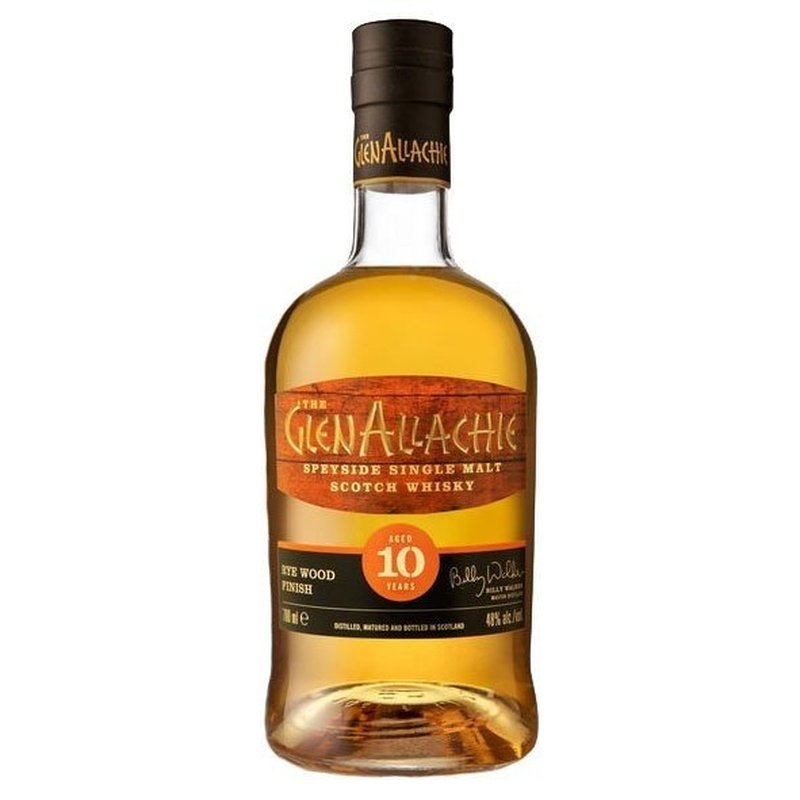 The GlenAllachie 10 Year Old Rye Wood Finish Speyside Single Malt Scotch Whisky - ForWhiskeyLovers.com