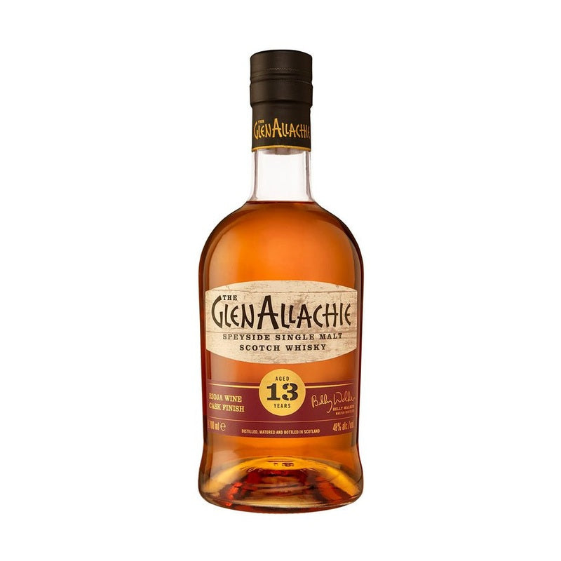 The GlenAllachie 13 Year Old Rioja Wine Cask Finish Speyside Single Malt Scotch Whisky - ForWhiskeyLovers.com