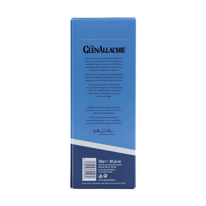 The GlenAllachie 15 Year Old Speyside Single Malt Scotch Whisky - ForWhiskeyLovers.com