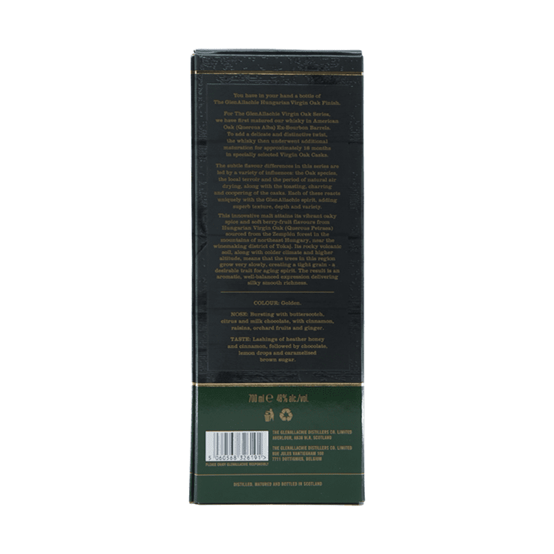 The GlenAllachie 7 Year Old Virgin Oak Series 'Hungarian Oak' - ForWhiskeyLovers.com