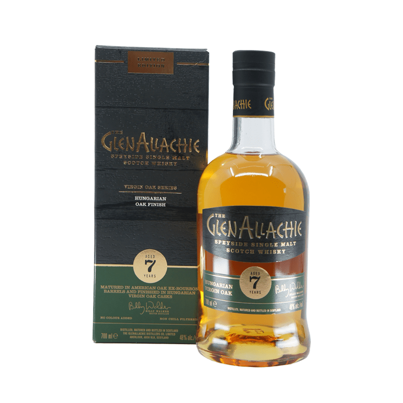 The GlenAllachie 7 Year Old Virgin Oak Series 'Hungarian Oak' - ForWhiskeyLovers.com