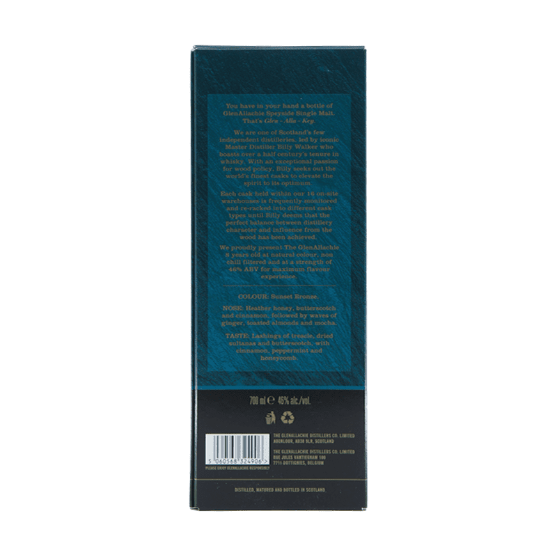 The GlenAllachie 8 Year Old Speyside Single Malt Scotch Whisky - ForWhiskeyLovers.com