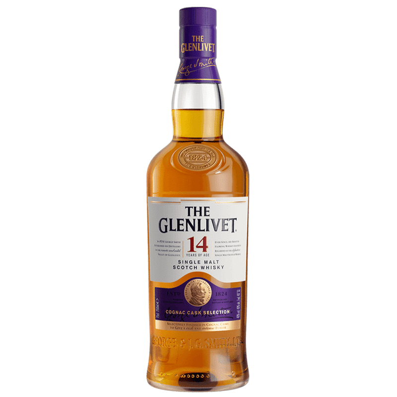 The Glenlivet 14 Year Old Cognac Cask Selection Single Malt Scotch Whisky - ForWhiskeyLovers.com