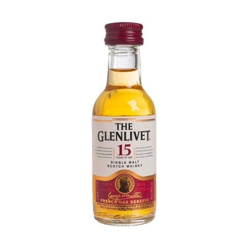 The Glenlivet 15 Year Old French Oak Reserve Single Malt Scotch Whisky 50ml - ForWhiskeyLovers.com