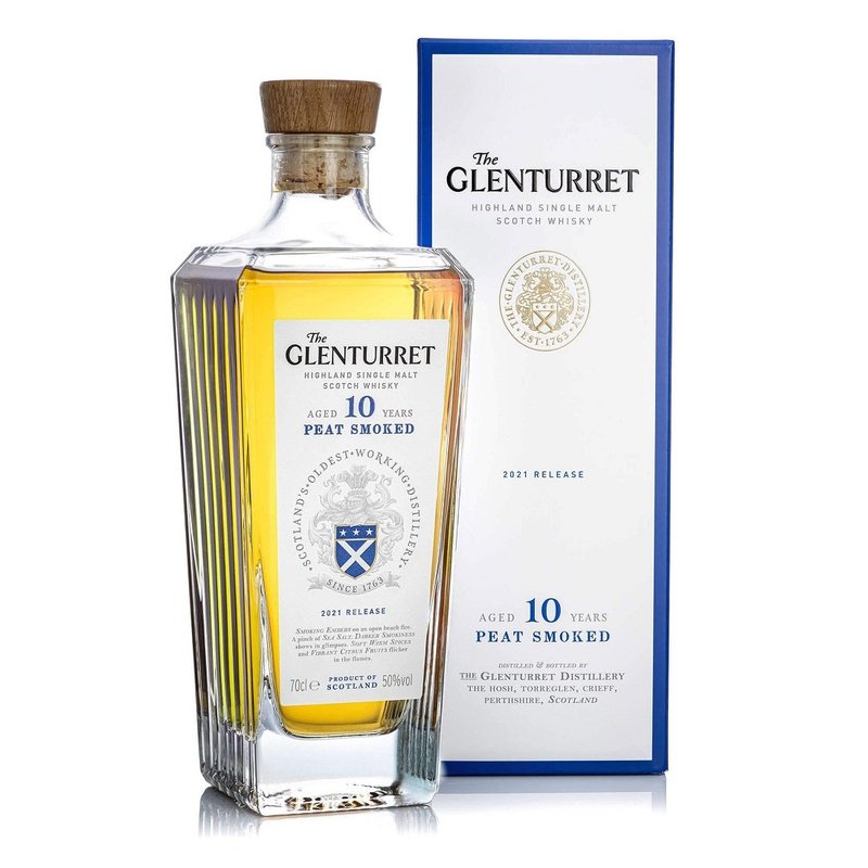 The Glenturret 10 Year Old 'Peat Smoked' 2021 Release Highland Single Malt Scotch Whisky - ForWhiskeyLovers.com