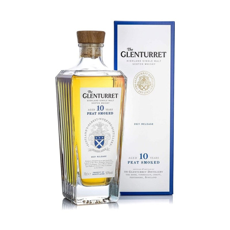 The Glenturret 10 Year Old 'Peat Smoked' 2021 Release Highland Single Malt Scotch Whisky - ForWhiskeyLovers.com