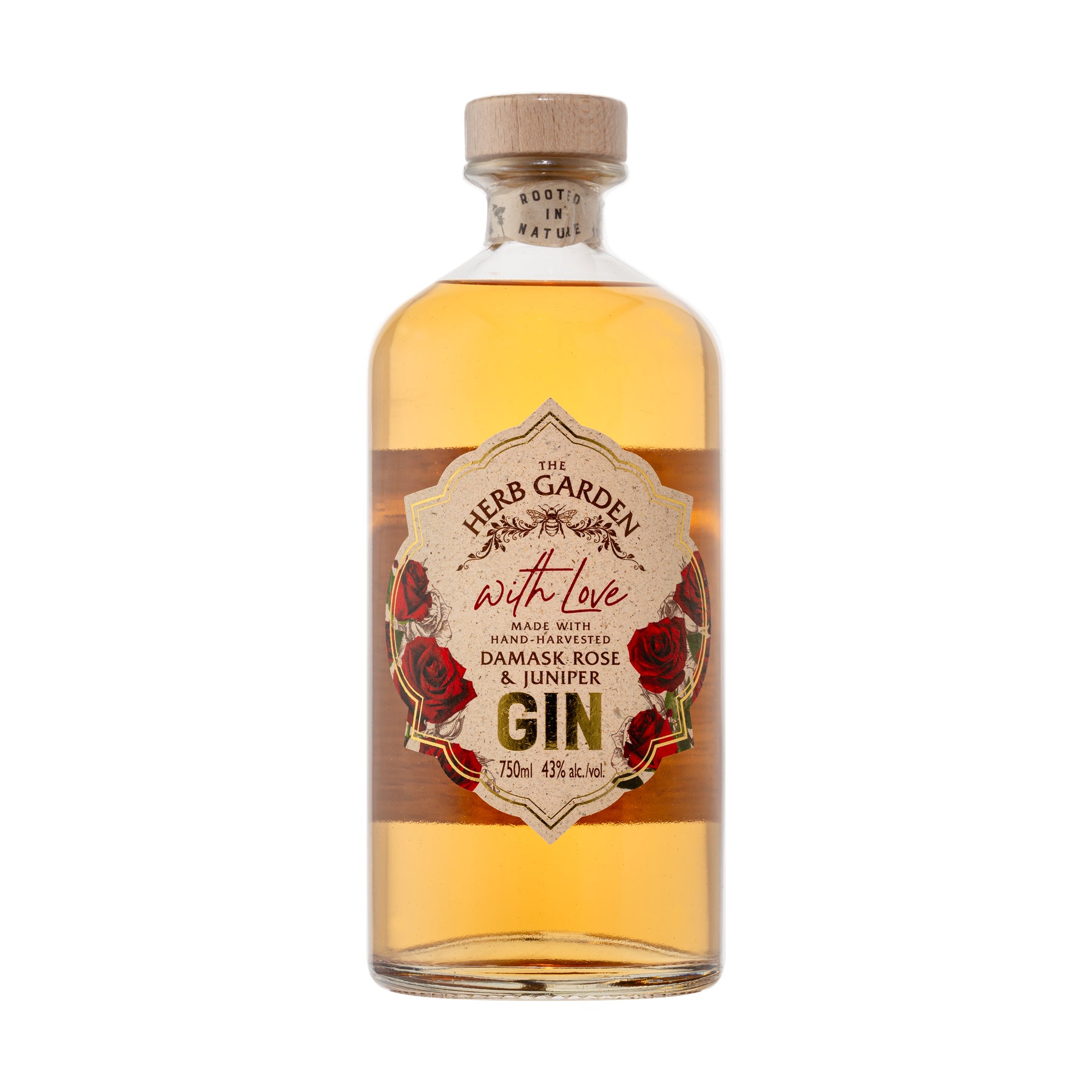 The Herb Garden With Love Damask Rose & Juniper Gin 750ml - ForWhiskeyLovers.com