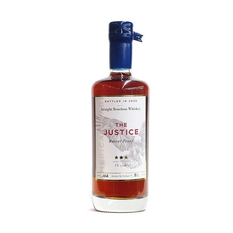 The Justice 16 Year Old Barrel Proof Straight Bourbon Whiskey - ForWhiskeyLovers.com