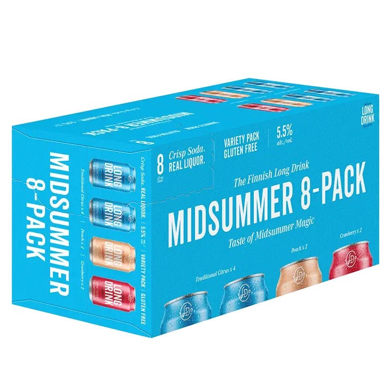 The Long Drink 'Midsummer' Flavored Gin Variety 6-Pack - ForWhiskeyLovers.com