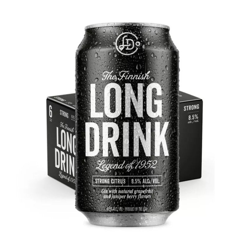 The Long Drink 'Strong Citrus' Flavored Gin 6-Pack - ForWhiskeyLovers.com