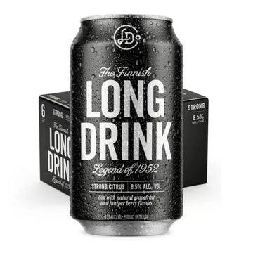 The Long Drink 'Strong Citrus' Flavored Gin 6-Pack - ForWhiskeyLovers.com