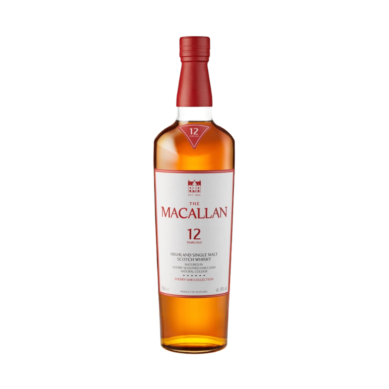 The Macallan 12 Year Old Sherry Oak Cask Highland Single Malt Scotch Whisky - ForWhiskeyLovers.com