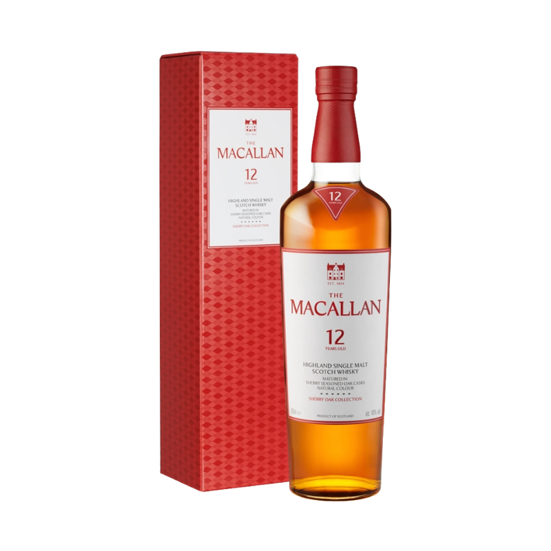 The Macallan 12 Year Old Sherry Oak Cask Highland Single Malt Scotch Whisky - ForWhiskeyLovers.com