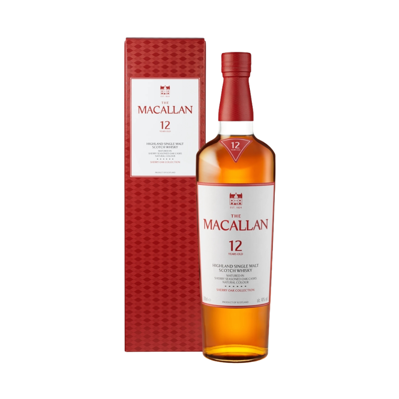 The Macallan 12 Year Old Sherry Oak Cask Highland Single Malt Scotch Whisky - ForWhiskeyLovers.com