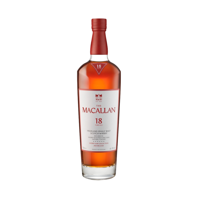 The Macallan 18 Year Old Sherry Oak Cask Highland Single Malt Scotch Whisky - ForWhiskeyLovers.com