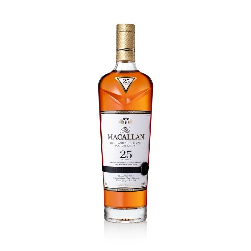 The Macallan 25 Year Old Sherry Oak Single Malt Whisky 750mL - ForWhiskeyLovers.com