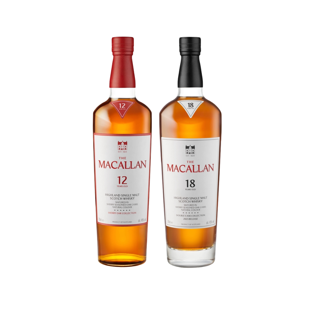 The Macallan Sherry 12 & 18 Bundle - ForWhiskeyLovers.com
