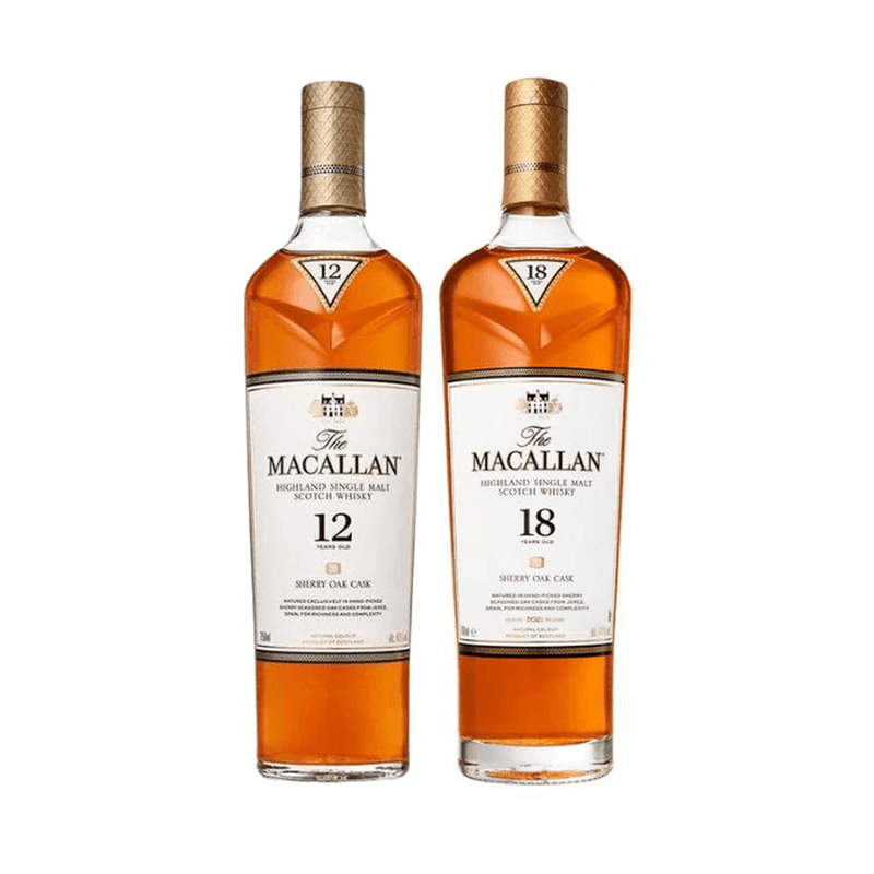 The Macallan Sherry 12 & 18 Bundle - ForWhiskeyLovers.com