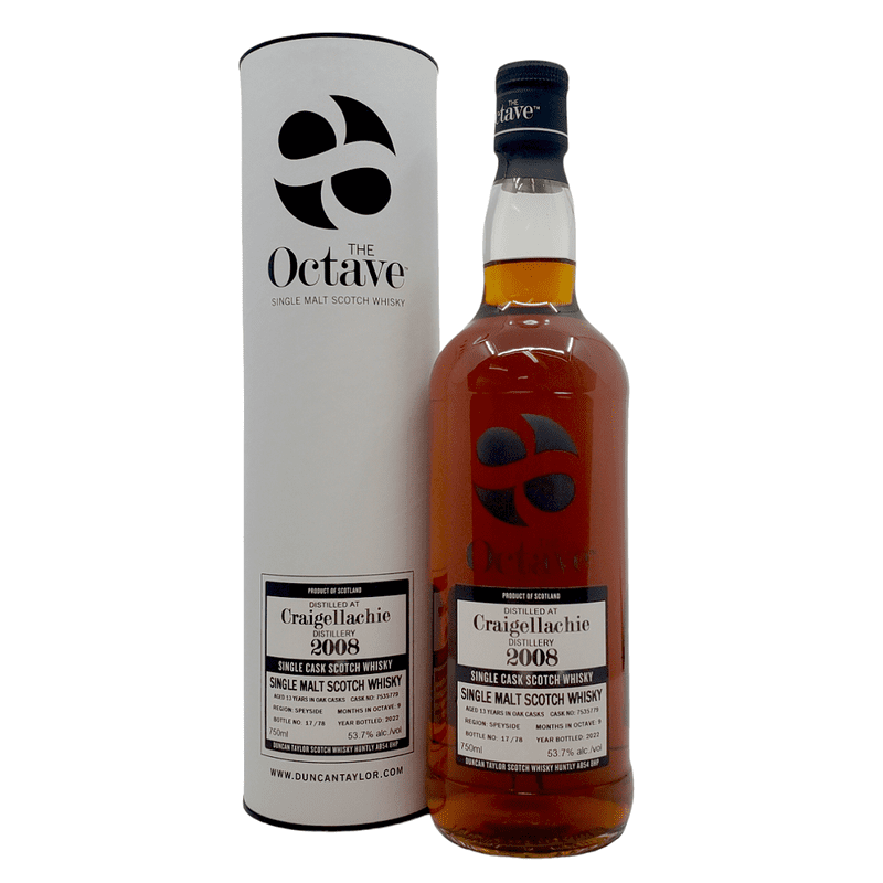 The Octave 13 Year Old Craigellachie 2008 Single Cask Single Malt Scotch Whisky - ForWhiskeyLovers.com