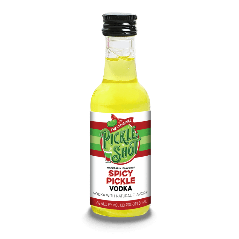 The Original Pickle Shot Spicy Pickle Vodka 50ml - ForWhiskeyLovers.com