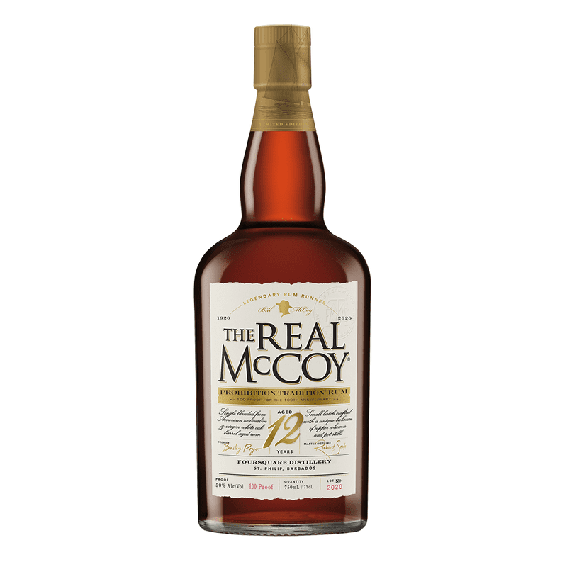 The Real McCoy 12 Year Old 'Prohibition Tradition' Single Blended Rum - ForWhiskeyLovers.com