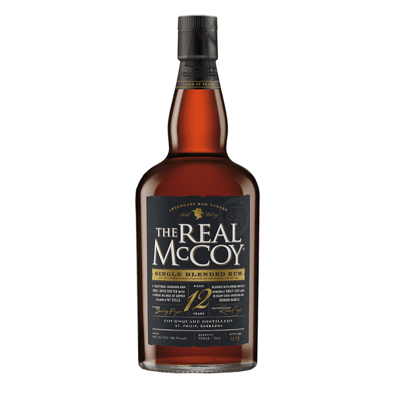 The Real McCoy 12 Year Old Single Blended Rum - ForWhiskeyLovers.com