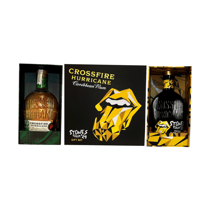 The Rolling Stones' Crossfire Hurricane Rum Gift Set - ForWhiskeyLovers.com