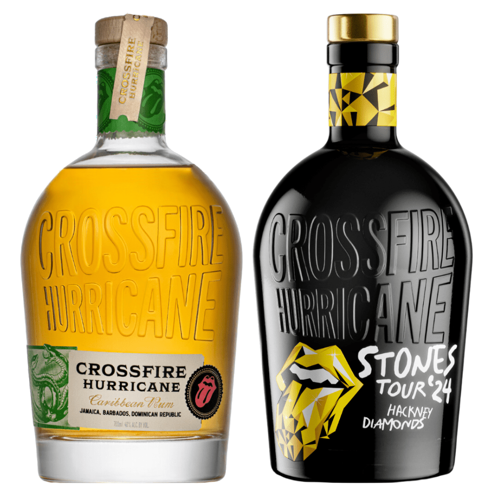 The Rolling Stones' Crossfire Hurricane Rum Gift Set - ForWhiskeyLovers.com