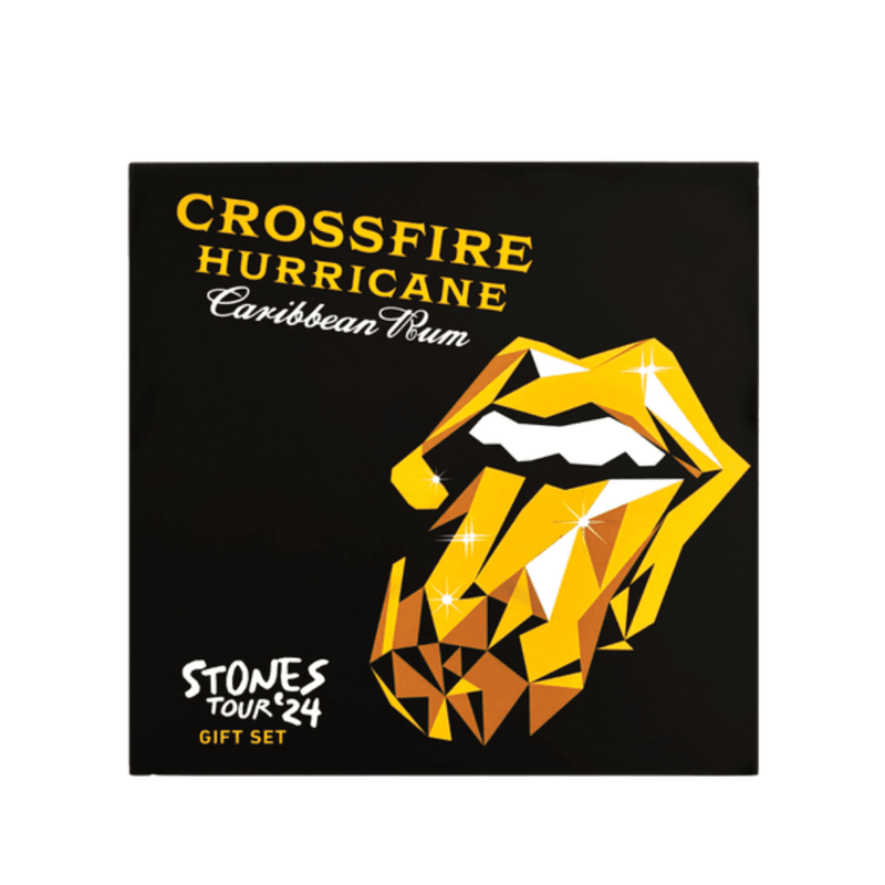 The Rolling Stones' Crossfire Hurricane Rum Gift Set - ForWhiskeyLovers.com