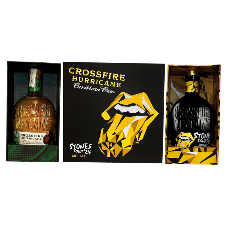 The Rolling Stones' Crossfire Hurricane Rum Gift Set - ForWhiskeyLovers.com