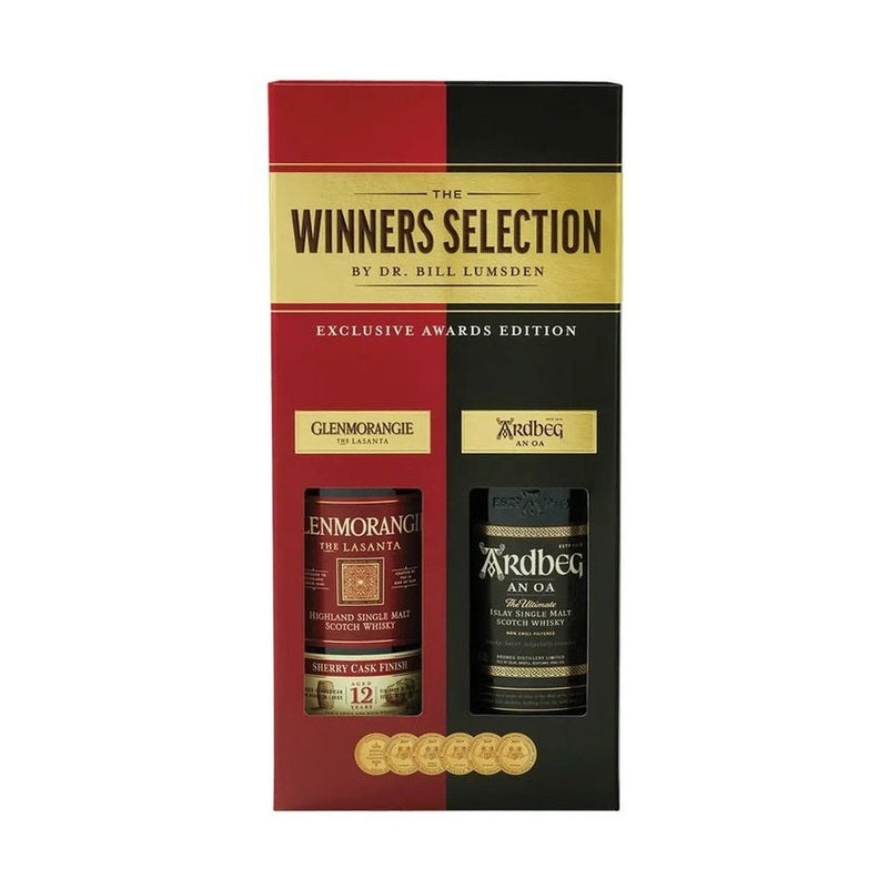 The Winners Selection Glenmorangie 12 Year Old 'The Lasanta' & Ardbeg 'An Oa' Single Malt Scotch Whisky Gift Set - ForWhiskeyLovers.com