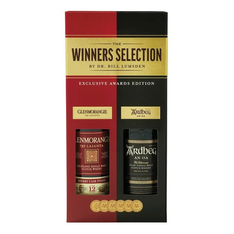 The Winners Selection Glenmorangie 12 Year Old 'The Lasanta' & Ardbeg 'An Oa' Single Malt Scotch Whisky Gift Set - ForWhiskeyLovers.com