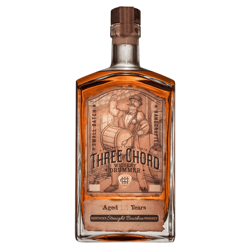 Three Chord 15 Year Old 'Whiskey Drummer' Small Batch Kentucky Straight Bourbon Whiskey - ForWhiskeyLovers.com