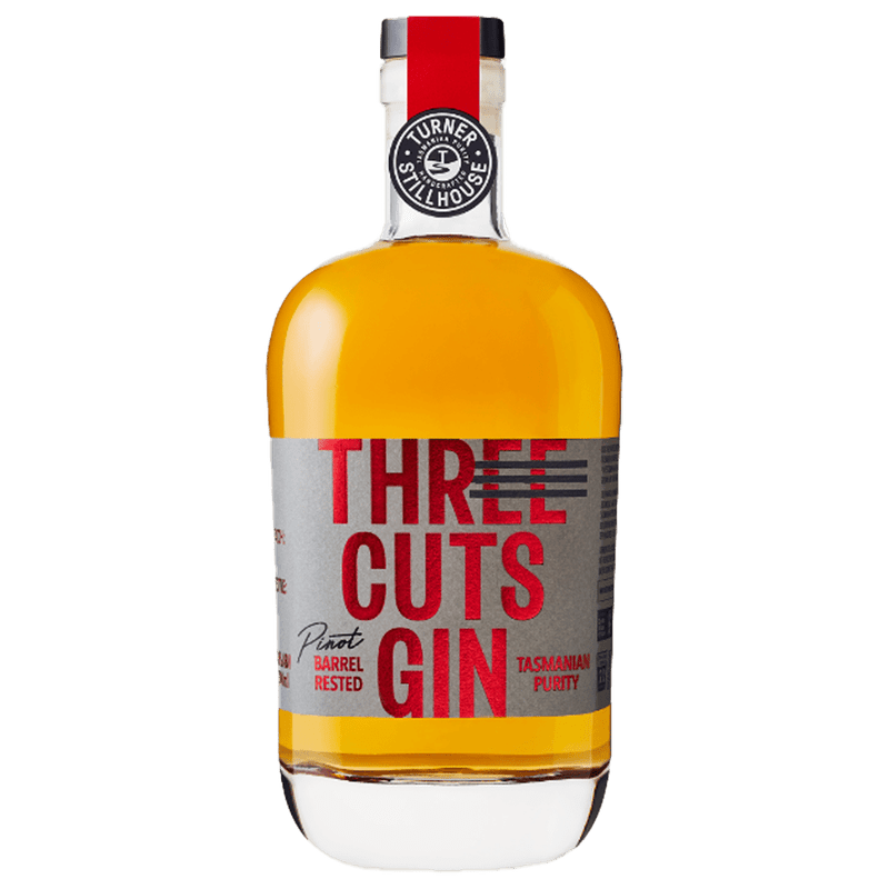 Three Cuts Pinot Barrel Rested Gin - ForWhiskeyLovers.com