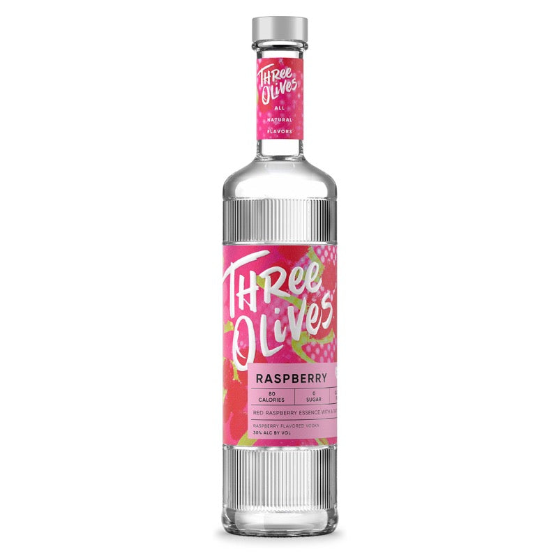 Three Olives Raspberry Vodka 750ml - ForWhiskeyLovers.com