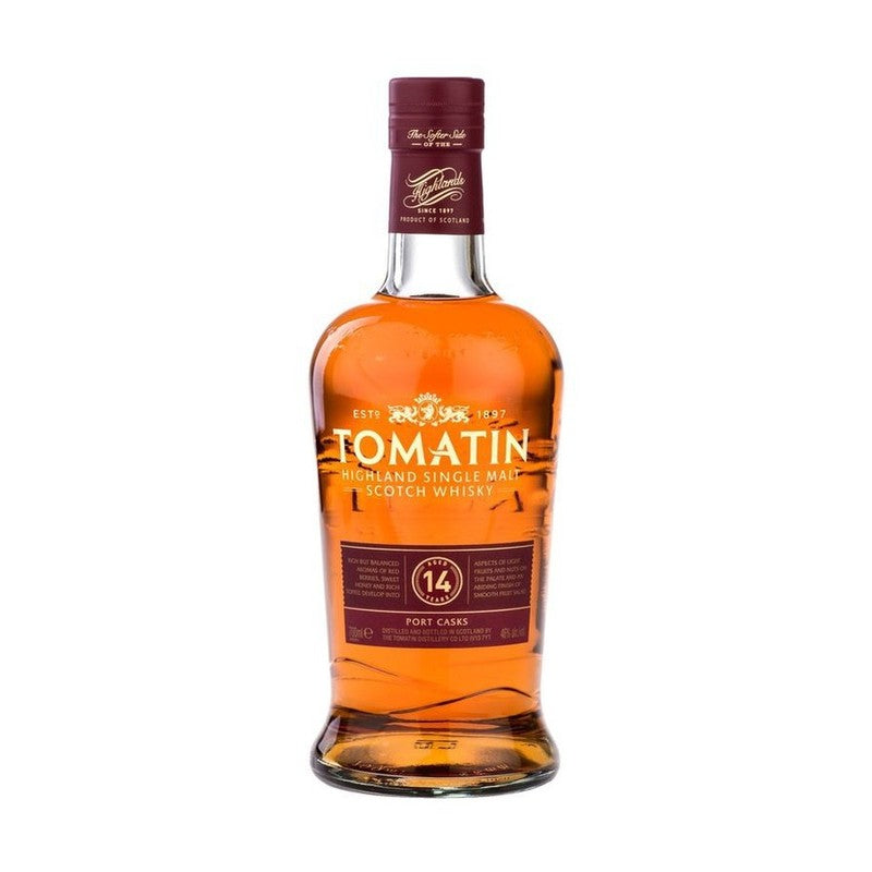 Tomatin 14 Year Port Wood Finished Single Malt Whisky 750mL - ForWhiskeyLovers.com