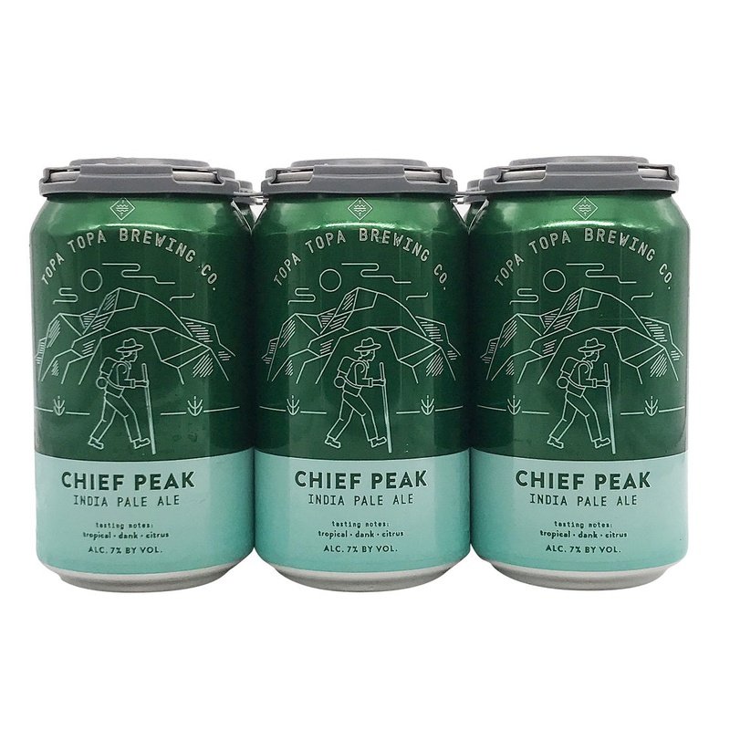 Topa Topa Brewing Co. Chief Peak IPA Beer 6-Pack - ForWhiskeyLovers.com