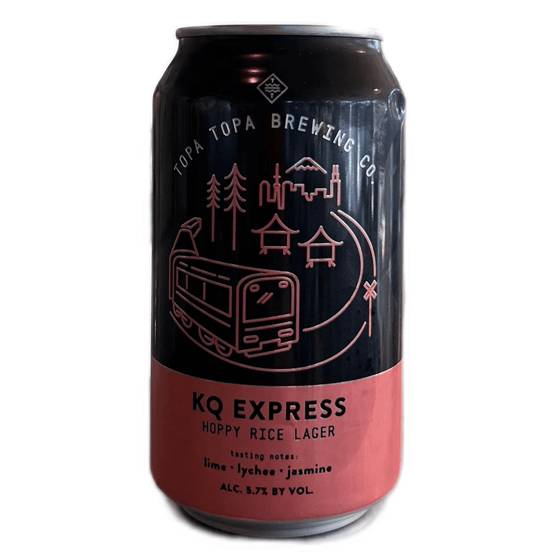 Topa Topa Brewing Co. KQ Express Hoppy Rice Lager Beer 6-Pack - ForWhiskeyLovers.com