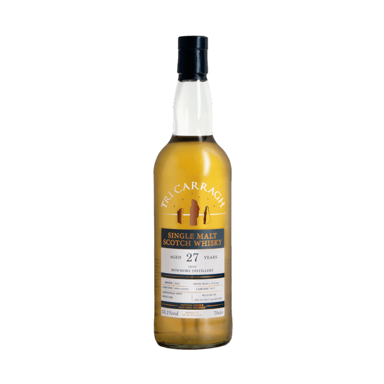 Tri Carragh Bowmore 27 Year Old Single Malt Scotch - ForWhiskeyLovers.com