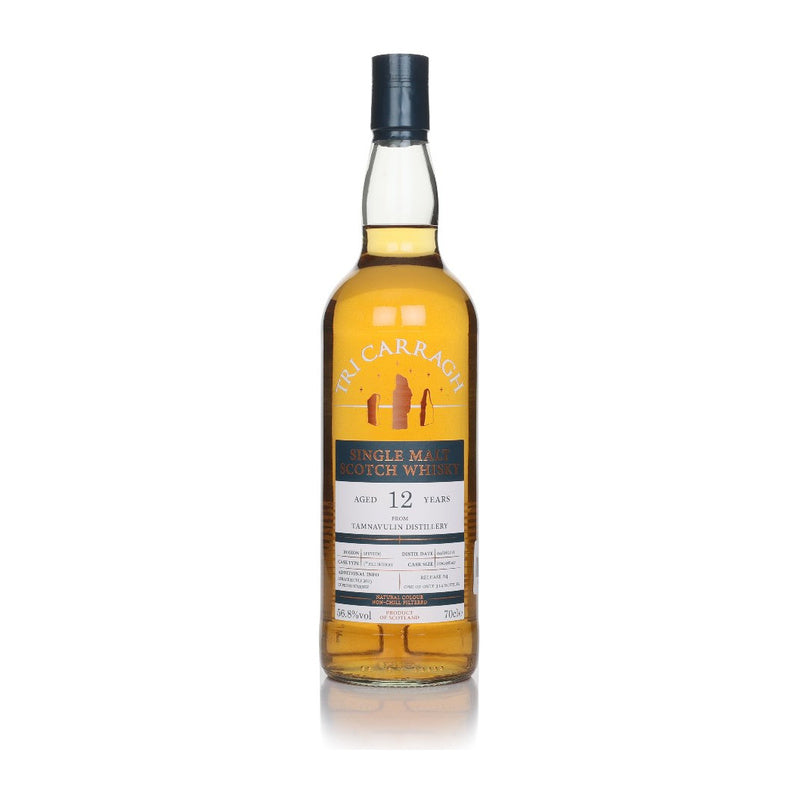 Tri Carragh Tamnavulin 12 Year Old Single Malt Scotch Whisky 700mL - ForWhiskeyLovers.com
