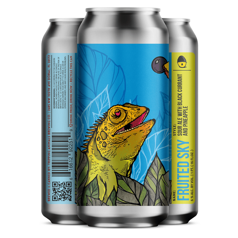 Tripping Animals Brewing Co. 'Fruited Sky' Sour Ale Beer 4-Pack - ForWhiskeyLovers.com